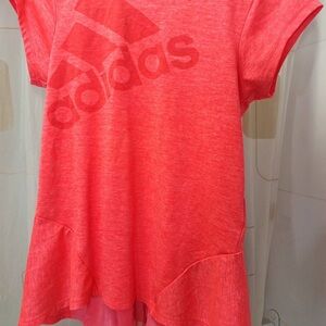 Adidas Kids Bright Pink Short Sleeve Tee